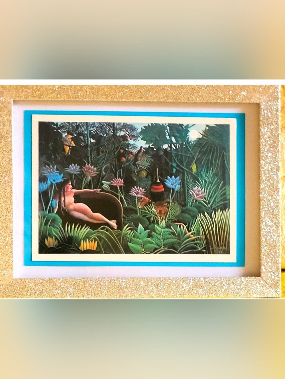 HENRI ROUSSEAU "THE DREAM" MUSEUM OF MODERN ART PRINT, Nude Woman In Jungle